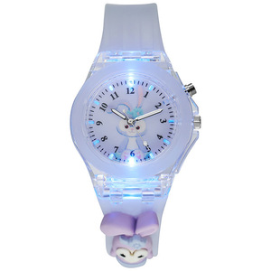 Soft Star <span class=keywords><strong>Delu</strong></span> Niños Luminoso Electrónico Impermeable Muñeca de Dibujos Animados Reloj de Piedra de Cuarzo - Product Image 1