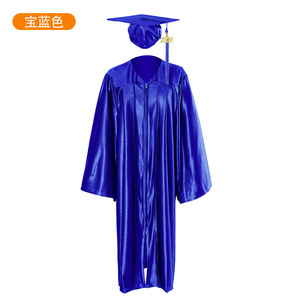 Robe de graduation Jing Zherui unisexe, tissée, taille adulte, pour cérémonie universitaire, robes de baccalauréat et de doctorat avec étiquette et tags. - Product Image 4