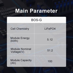 Deye BOS-G Smart BMS LiFePO4 Batteriezelle 51,2V 100Ah 5,12kWh Speicherbatterie - Product Image 3