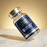 Étiquettes personnalisées pour flacons de peptides à colle forte, autocollants adhésifs de qualité supérieure pour flacons de peptides de 3 ml et 10 ml