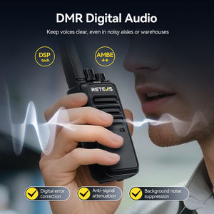 10 radios digitales DMR bidireccionales, paquete múltiple, sin licencia, FRS PMR446, walkie-talkies, juego de radios, cargador múltiple, RT68D RT668D, 2000mAh, >20H - Product Image 3