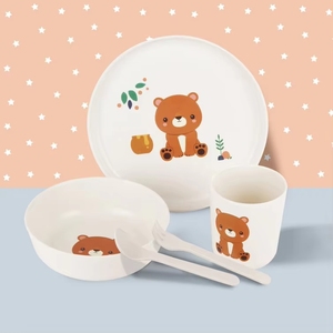 Ensemble de vaisselle pour enfants respectueux de l'environnement (<span class=keywords><strong>5</strong></span> pièces) - Céramique adaptée aux enfants - Product Image 2