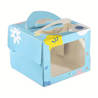 Boîte cadeau pliable en matériaux recyclés tendance pour les mariages et les anniversaires, emballage pour gâteaux et aliments