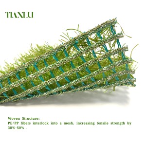 50mm FIFA chất lượng Pro chứng nhận lai bóng đá Turf - 50mm dệt Pe/PP cỏ với công nghệ làm mát cho sân vận động - Product Image 6