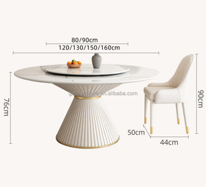 Muebles de <span class=keywords><strong>Comedor</strong></span> Modernos, Juego de Mesa de <span class=keywords><strong>Comedor</strong></span> Redonda de Mármol de Lujo para <span class=keywords><strong>4</strong></span>, 6 u 8 Personas, para Restaurante o <span class=keywords><strong>Comedor</strong></span> - Product Image 6