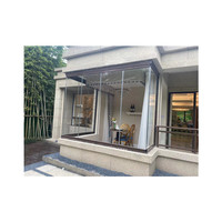 Système de glaçage mural pour terrasse, panneau en verre sans cadre, pour balcon
