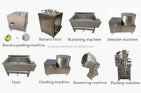 Vente chaude de machines de fabrication de chips de banane à petite échelle, usine de transformation de bananes, ligne de production de chips de banane