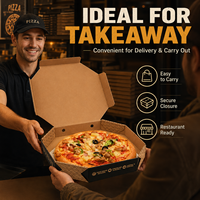 Boîte d'emballage pour pizza personnalisée, gaufrage à chaud doré, pelliculage mat, carton ondulé, doublure en aluminium, résistant à la graisse, qualité alimentaire