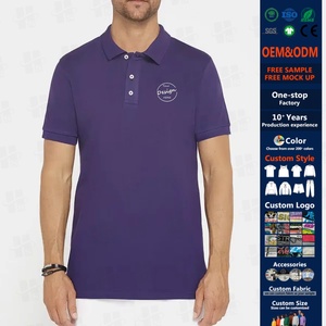 Custom 180g Cotton Blend Pique Fabric Button T Shirt Screen Print Sweat-absorbent Golf Short Sleeve Tops Us Polo T Shirt for Men