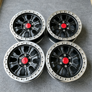 Ruedas Todoterreno <span class=keywords><strong>VIZER</strong></span> 6x139.7 / 6x135 Forjadas en Aluminio 6061-T6 con Acabado Negro para  y Otros Vehículos Todoterreno - Product Image 2