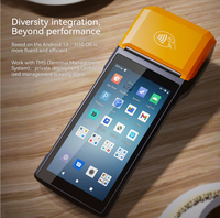 Terminal de point de vente portable Android 14 de 5,5 pouces avec écran tactile, imprimante thermique 58 mm, NFC, Wi-Fi pour la lecture de codes 1D/2D, en stock