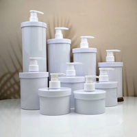 Bouteilles à pompe PET à large ouverture personnalisées de 200 ml, 500 ml, 1000 ml, bouteilles de shampoing, bouteilles de détergent pour la distribution de liquides de lavage