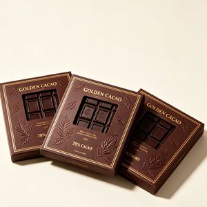 FX White Paperboard Truffle <b>Box</b> Designed for Premium Chocolate Presentation Custom Folding Packaging Solution - Product Image 1