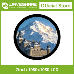 Pantalla táctil capacitiva redonda Waveshare de 7 pulgadas, resolución de 1080 × 1080, panel de pantalla IPS, tacto de 10 puntos, unión óptica K596 - Product Image 2