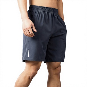 Custom Logo Mens Quick Dry Polyester Shorts Wholesale Gym Fitness Workout Running Shorts Zipper Pockets OEM Breathable Sports - Product Image 5