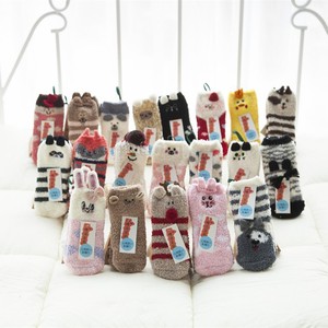 Invierno cálido grueso lindo 3D dibujos animados Animal regalo de Navidad niños antideslizante grueso <span class=keywords><strong>dormir</strong></span> Bebé zapatilla <span class=keywords><strong>Calcetines</strong></span> - Product Image 2