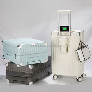 מזוודת סיטונאית 14 20 24 28 מזוודות ארבע סט סט סט נגד גנב מערכת נסיעות נגד גנב מזוודות 4 יחידות להגדיר מטען מודרני עמיד - Product Image 5