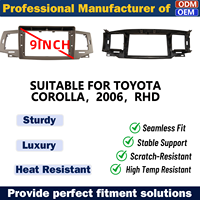 Cadre de tableau de bord économique à faible MOQ pour autoradio GPS TOYOTA COROLLA 2006 avec faisceau de câblage Canbus