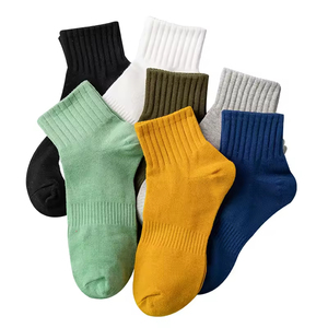Wholesale Men's Cotton Solid Color Anti-Bacterial Crew <b>Socks</b> – Japanese Style Basketball Sports <b>Running</b> <b>Socks</b> for Athletic Wear - Product Image 6