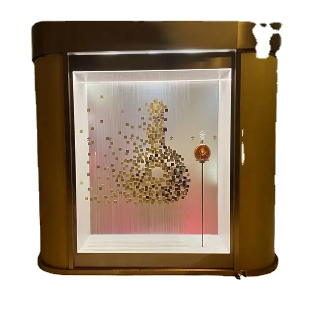 Luxury boutique hanging decorative window display with perspex paper reflectors