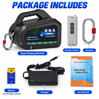 Treuil électrique de levage de 350 kg pour escalade sur corde, avec batterie au lithium rechargeable, télécommande, pour travaux en hauteur sur murs extérieurs