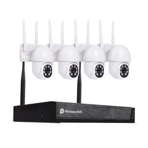 4 Channel CCTV System Outdoor 2MP POE IP <b>Camera</b> NVR Wireless Device - Product Image 1