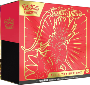 Vente en gros de cartes à collectionner Pokémon TCG Scarlet & Violet Elite Trainer Box Koraidon Red, boîte cadeau de cartes à collectionner, cartes de jeu - Product Image 1