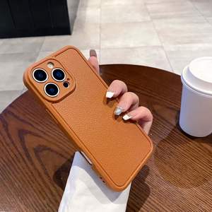 Coque de protection en TPU anti-chute à texture litchi, découpe précise, couleur unie mate, compatible avec iPhone 17 Pro Max et Apple 16 - Product Image 6