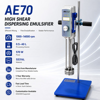 Homogeneizador de Emulsiones Aromáticas AE70, 40L, SS316L, Máquina Emulsionadora Nano para Aceites Esenciales, Escala de Laboratorio
