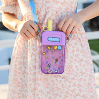 Bouteille d'eau en plastique en forme de téléphone portable mignonne et kawaii de 300 ml (10 oz) en gros