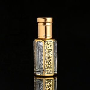 CJ-New Thiết Kế 3Ml 6Ml 12Ml Rỗng In UV <span class=keywords><strong>Attar</strong></span> Chai Thủy Tinh Arabic Oud Dầu Chai Nước Hoa Với Nắp Nhôm - Product Image 4
