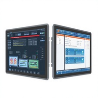 Pantalla HMI de 15 Pulgadas, Monitor de PC de Panel Resistente, Pantalla Táctil IP65 a Prueba de Explosiones y Agua, Montaje en Marco Abierto para Máquina