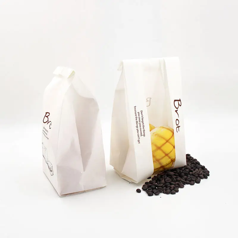 Vendita calda cina all'ingrosso di cibo consegna sacchetti di carta per il confezionamento di cibo pane sacchetto di carta da forno