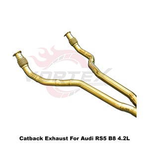ท่อไอเสียสแตนเลส Vortex Performance สำหรับ Audi RS5 B8 4.2L ปี 2012-2018 พร้อมวาล์วอิเล็กทรอนิกส์ปรับแต่งเสียง - Product Image 3