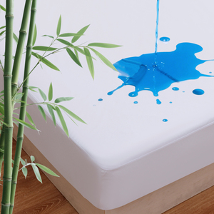 Protège-<span class=keywords><strong>matelas</strong></span> de luxe en bambou antibactérien, imperméable, durable, respirant et rafraîchissant, qualité hôtelière, vente en gros - Product Image 3