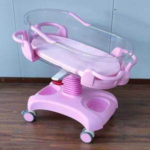 Ospedale letto per <span class=keywords><strong>neonato</strong></span> regolabile in ABS idraulico ospedale Baby culla Deluxe confortevole - Product Image 4