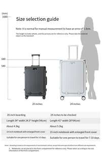 Bagage à main à ouverture frontale Bagage de <span class=keywords><strong>voyage</strong></span> léger et rigide avec chargeur USB et porte-gobelet - Product Image 4