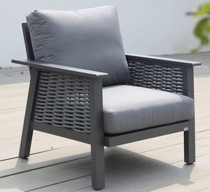 Muebles de Jardín de Lujo, Conjunto de Asientos de Aluminio y Ratán, para Exteriores, <span class=keywords><strong>Terraza</strong></span>, Balcón, Patio Trasero - Product Image 4