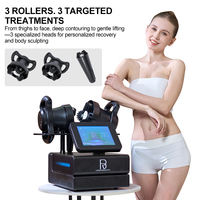 Rouleau de massage professionnel à double poignée magnétique à changement rapide pour drainage lymphatique, raffermissement et tonification des corps et des pieds, anti-cellulite 360°