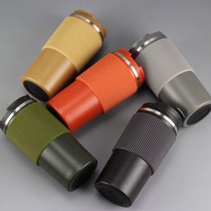 Taza de Café Portátil Moderna Personalizada de 450 ml, Botella Térmica de Acero Inoxidable Aislada para Viajes, Apta para Helados, Agua Hirviendo - Product Image 5