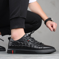 Chaussures de créateur pour hommes, baskets de luxe en cuir véritable, chaussures de sport de skateboard d'extérieur, baskets à motif d'alligator pour hommes