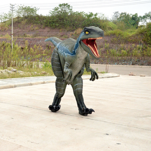 Disfraz de dinosaurio animatrónico que camina con piernas ocultas realistas populares para espectáculo de desfile - Product Image 2