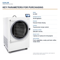 SJ-30H 30-45kg Batch Commerciële Vacuüm Vriesdroger met 18 Trays voor Fruit, Vlees, Zeevruchten, Koffie en Huisdierenvoer