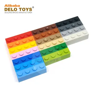 DELO oyuncaklar (30 renk) DIY parçaları 1*4 plastik yapı taşı tuğla 1x4 (NO.3010)