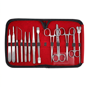 Kit de Suture Manuelle Réutilisable en Acier Inoxydable de Haute Qualité pour Étudiants en Médecine, 9 Pièces, Certifié CE, Vente en Gros - Product Image 3