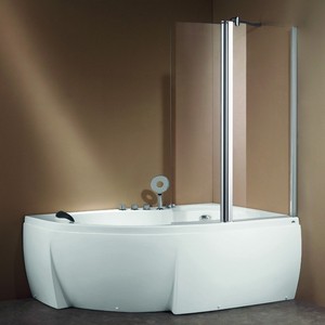 Kamalu 7000K moderno Freestanding angolo vasca idromassaggio pannello laterale destro per massaggio installazione interna per uso appartamento - Product Image 1