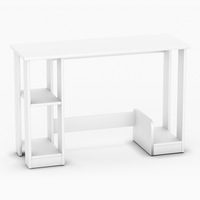 Nouvelle table d'ordinateur de bureau assemblée, console principale, table pour ordinateur portable, design peu encombrant avec rangement pour la maison, le bureau, les études et l'écriture