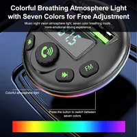Émetteur FM Incar, modulateur MP3, récepteur audio, câble de charge 3-en-1 pour iPhone, Huawei, Xiaomi, plastique durable
