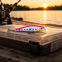 8.5cm 9.2g Yüzen Minnow Balıkçılık Yemi 10 Renk Yapay Sert Yem Wobbler Üçlü Kancalı