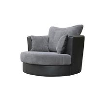 Fauteuil pivotant confortable et moderne à une place, de forme ronde, pour une utilisation durable